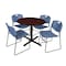 Cain Cain Round Table & Chair Set, Wood, Metal, Polypropylene Top TB36RNDMH44BE - alternate 1